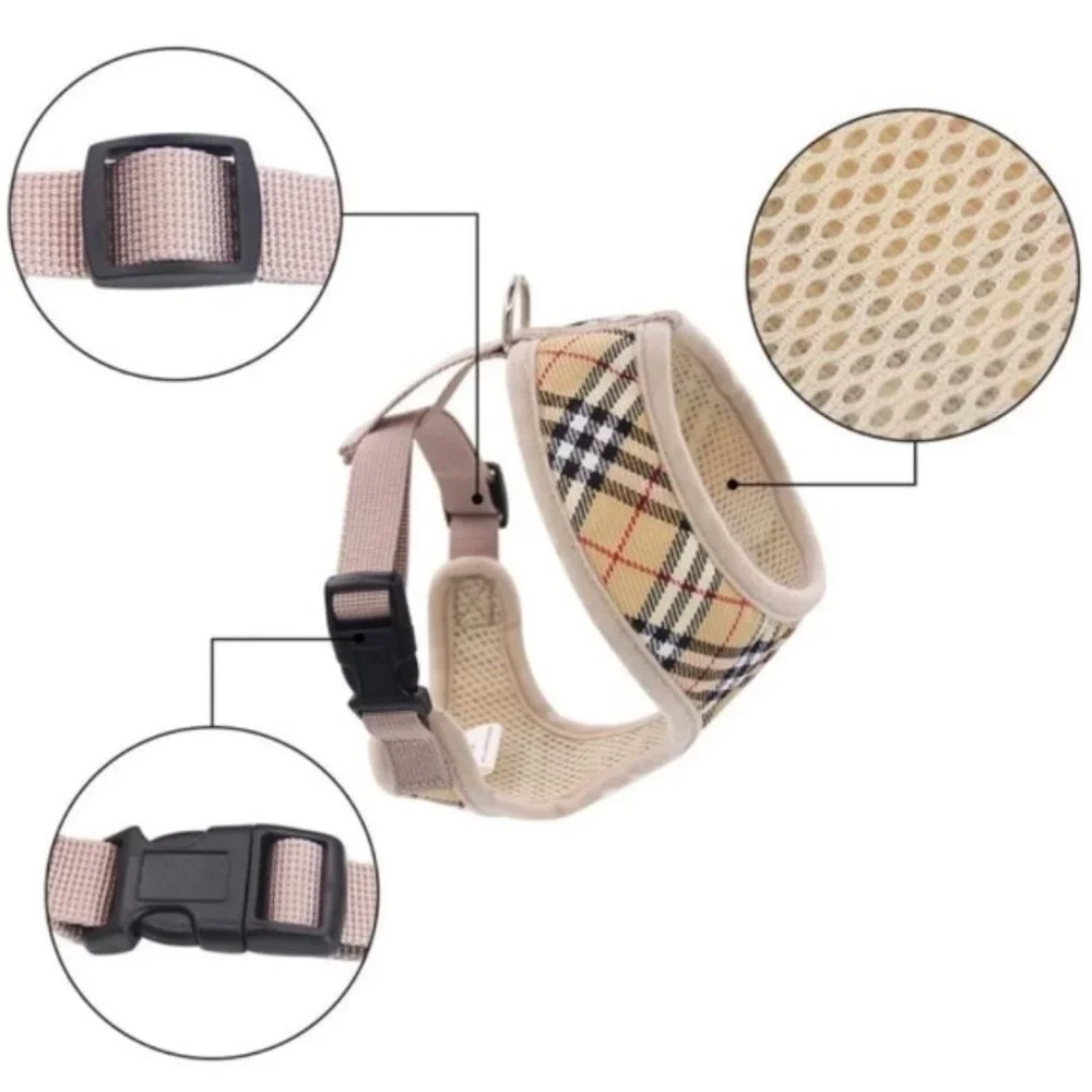 ❤️Adorable plaid Dog Harness ❤️ Brand New